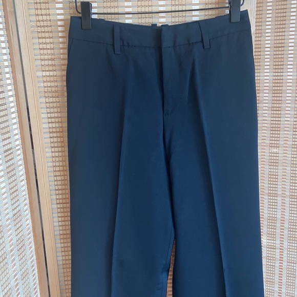 Suistudio crêpe high waist wide leg slim waist long tuxedo trousers 26waist - Picture 2 of 10